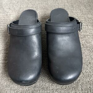 Dansko Ingrid Oiled Leather Clogs Sz 41 Work Comfort Cottage Boho